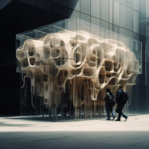 AI Arch Design Parasite pavilion