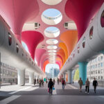 AI Arch Design Pedestrian Bridge Metamorphosis