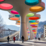 AI Arch Design Pedestrian Bridge Metamorphosis